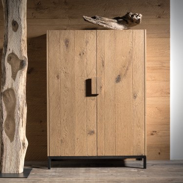 Madia in legno massello piallato a mano