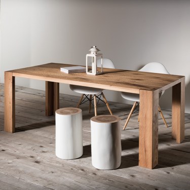 Tavolo in legno piallato a mano - Bisanzio
