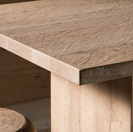 Tavolo Atene in legno massello di rovere